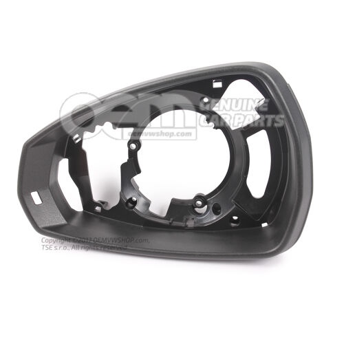 Rám pre vonkajšie zrkadlo saténový čierny