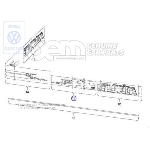 Ozdobný pás pre bočný diel