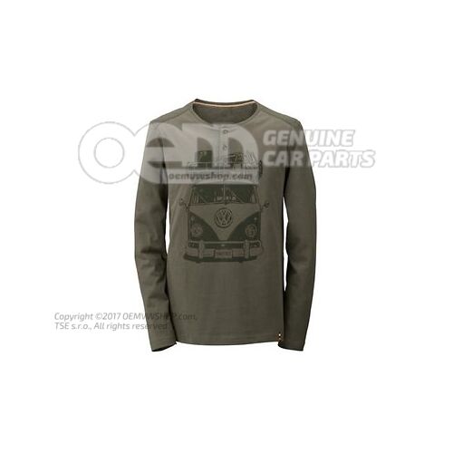 7E9084132E WN3 Long-sleeve shirt, XXL, men’s, dark olive, Heritage Collection