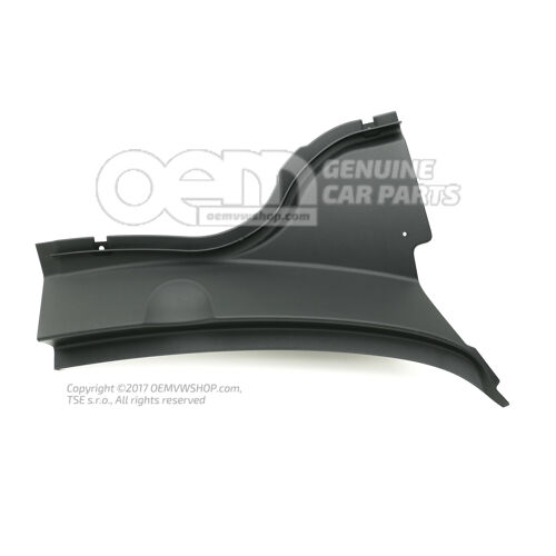 Deflektor vody saténový čierny