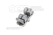 Spínač pre elektrický otvárač okna saténovo čierna/hliníková 5G0959857EWZU