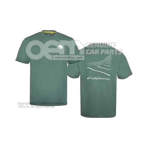 7TG084200A 212 T-shirt, S, men's, Green, California Collection