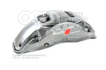 Audi RSQ8 strieborný strmeň bez brzdových doštičiek pre vozidlá s keramickými brzdovými doštičkami rozmer 440x40mm pravý