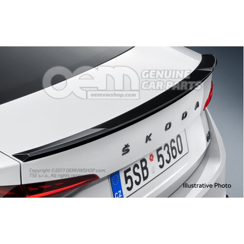 Spoiler for rear hatch brilliant black