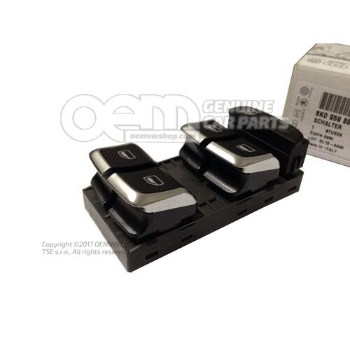 Spínač elektrického ovládania okien Nero (čierny)