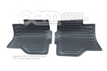 1 sada rohoží na nohy do každého počasia čierna