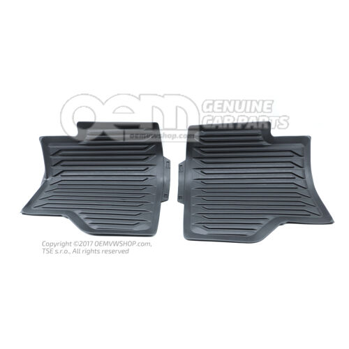 1 sada rohoží na nohy do každého počasia čierna