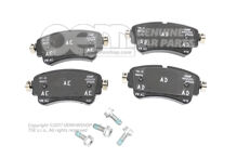 1 set of brake pads for disc brakes
