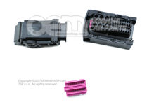 Puzdro s plochými kontaktmi s krytkou