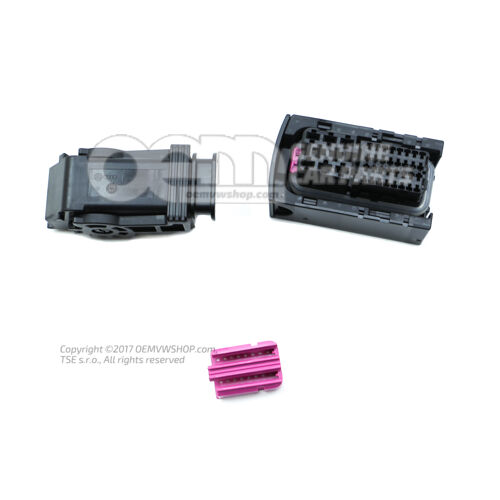 Puzdro s plochými kontaktmi s krytkou