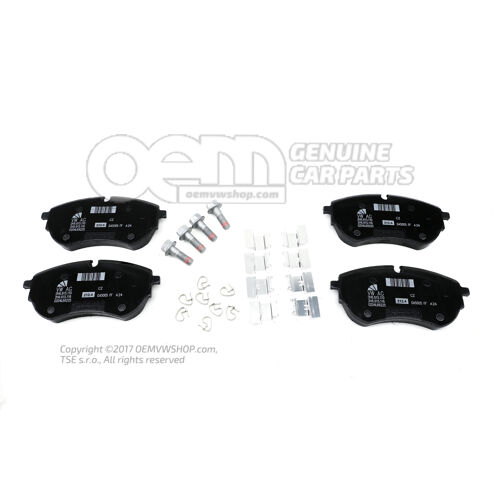 1 súpr. brzd. obložení pre kotúčovú brzdu