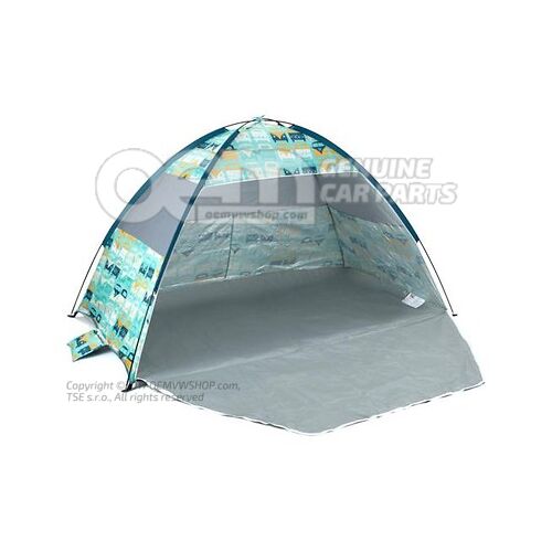 3B1087605 Tent, T1 Design, "Beach Shell", Light Blue, Licensed Collection