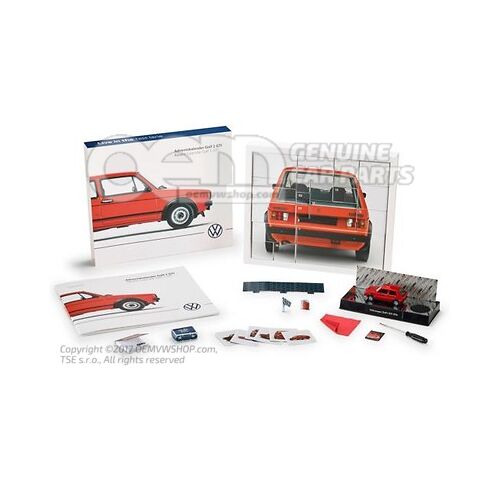 1H2087710 Advent calendar, 1:43, Golf 1 GTI, Red, Service Offensive