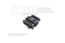 Puzdro s plochými kontaktmi s blokovaním kontaktu