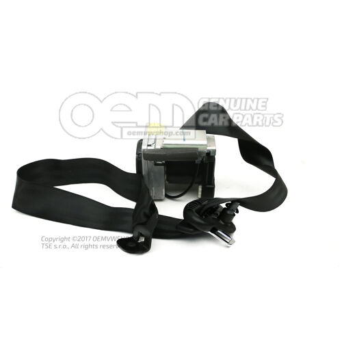 Trojbodové automatické sedadlo čierne