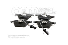 1 sada: brzdové doštičky s indikátorom opotrebovania kotúčovej brzdy 8E0698151AA