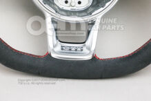 Multifunkčný volant (koža) volant čierna/blesková červená (2)