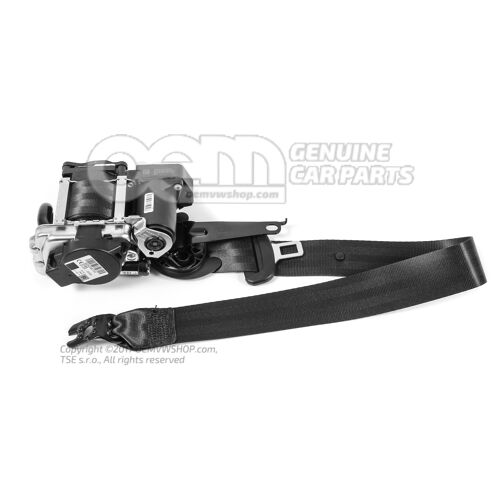 Trojbodový automatický bezpečnostný pás s napínačom pásu Čierny 3V0857702G RAA