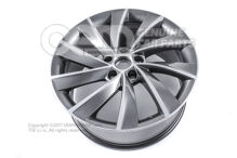 Hliníkový ráfik antracitová metalíza (sivá) Škoda Superb 3V