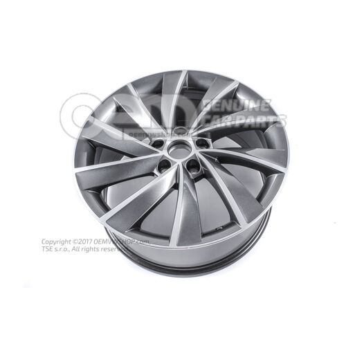 Hliníkový ráfik antracitová metalíza (sivá) Škoda Superb 3V