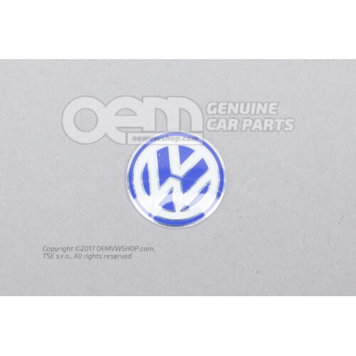 Znak VW svetlá strieborná / modrá / biela