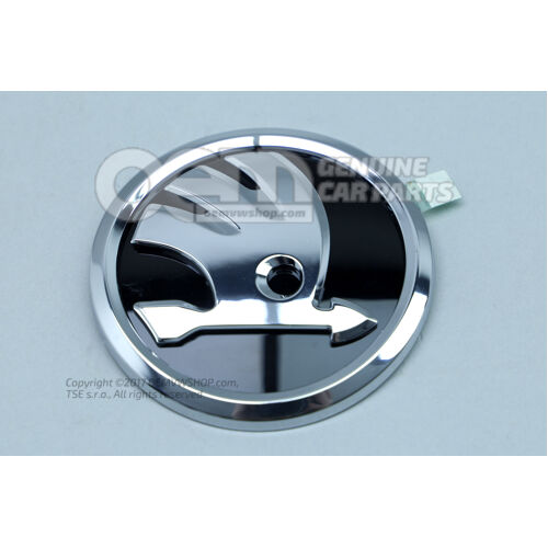 Znak SKODA čierna / chróm Škoda Citigo 1S