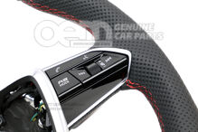 4K0419091BNIBA Audi RS6, RS7 C8 kožený multifunkčný vyhrievaný volant s červeným prešívaním (3)