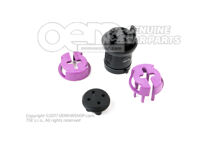 Puzdro s plochými kontaktmi s blokovaním kontaktu a priechodkou