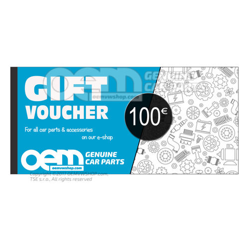 oemVWshop Darčeková karta - 100 €