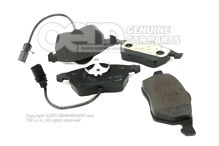 1 sada: brzdové doštičky s indikátorom opotrebovania kotúčovej brzdy 8E0698151T