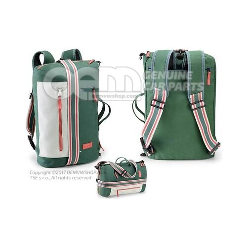 1T3087329 Rucksack, 2-in-1, Light Grey/Petrol, ID. Buzz collection