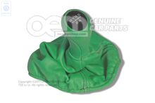 Hlavica radiacej páky s kufrom pre radiacu páku (koženú) zelená / čierna