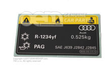 Štítok param. pre klimatizáciu