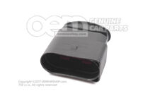 Puzdro s plochými kontaktmi s blokovaním kontaktu