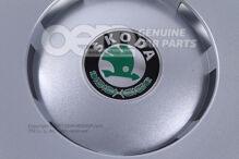 Ozdobné kryty kolies saténová čierna / žiarivý chróm (3)