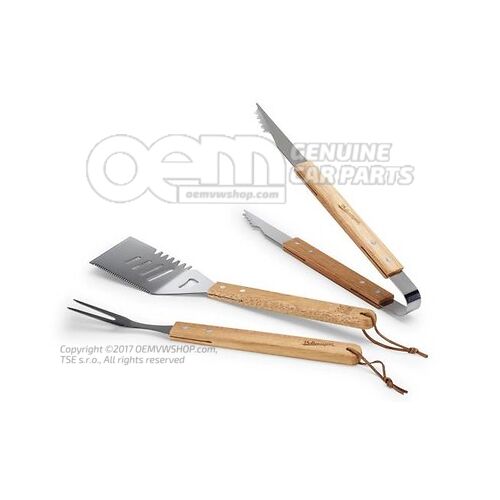 7E9069607 Barbecue utensils, 3-part, Heritage Collection