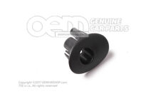 Vodítko pre gombík saténové čierne