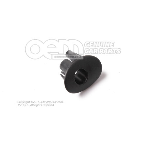 Vodítko pre gombík saténové čierne