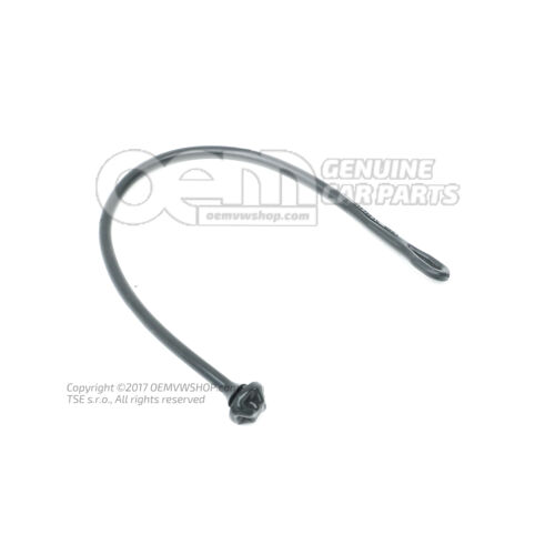 Držiak remienok saténovo čierny