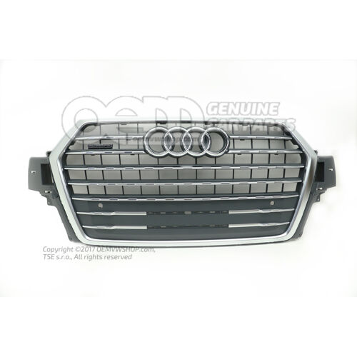 Chladič masky chladiča sivý Audi Q7 4M