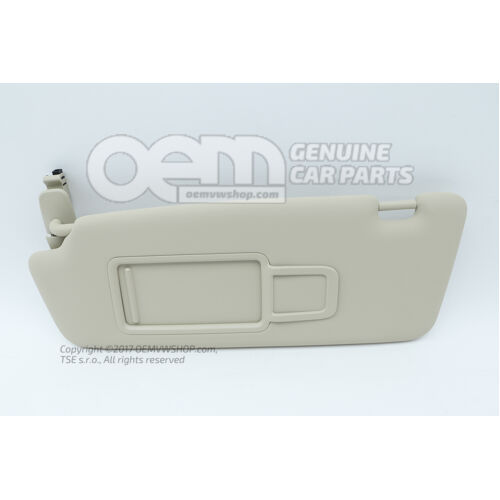 Slnečná clona so zrkadlom a krytom pašmína béžová