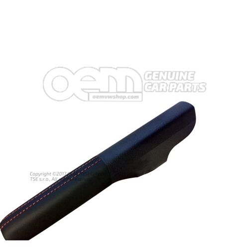 Rukoväť páky ručnej brzdy antracitová / červená