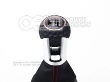 Hlavica radiacej páky (koža) čierna / alu štandard / červená (4)