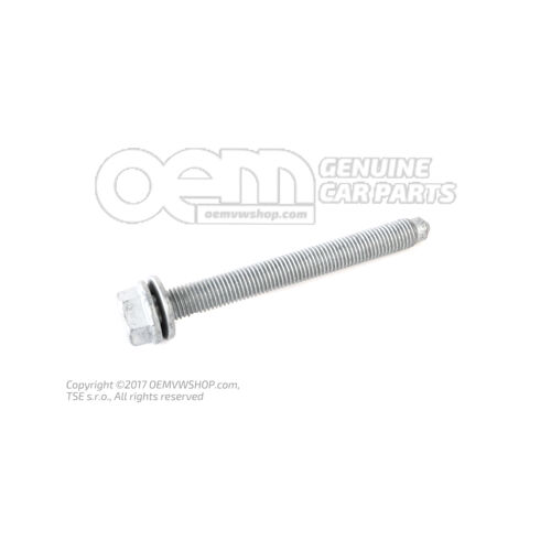 Skrutka s šesťhrannou hlavou s krytom (kombinovaná) M12X1,5X110