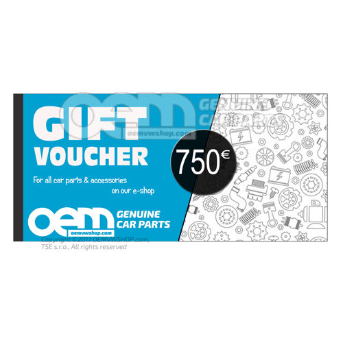 oemVWshop Darčeková karta - 100 €