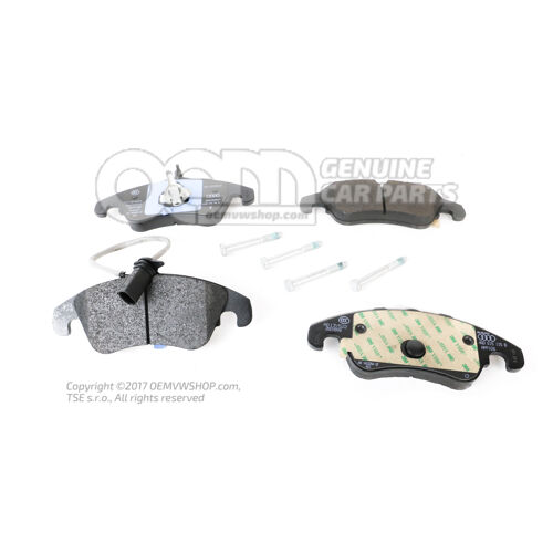 1 sada brzdových doštičiek pre kotúčovú brzdu 4GD698151C