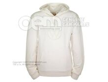 330084130D 084 Hooded sweatshirt, XL, men's, Snow White, Volkswagen Collection