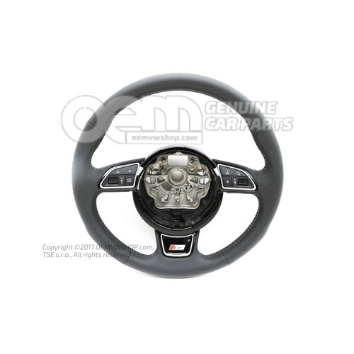 Multifunkčné. športový volant (kožený perforovaný) športový volant duša (čierny) / tit