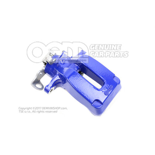 1J0615424G Volkswagen Golf/Variant/4Motion modrý Kryt brzdového strmeňa bez brzdových doštičiek pre veľkosť 256x22mm zadný pravý