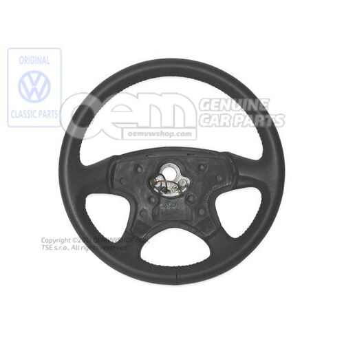 Športový volant volant saténový čierny